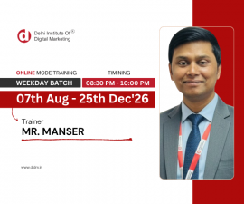 08:30 PM to 10 PM | Weekdays Batch | Mr. Manser